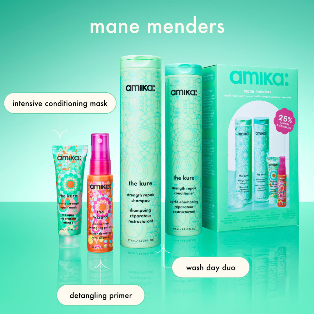 amika Mane Menders Strength Repair + Care Set