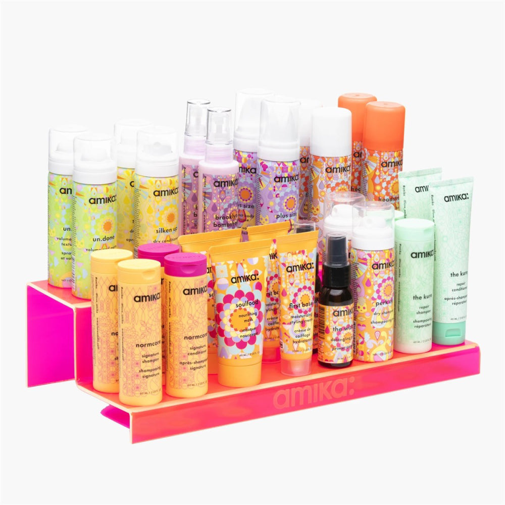 amika Pink Acrylic Stair Display
