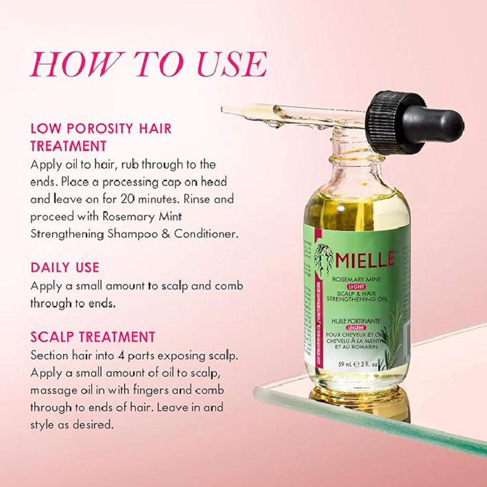 Mielle Rosemary & Mint Light Scalp & Hair Strenghtening Oil 59ml