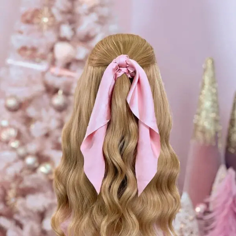 Beachwaver Scarf Tail Scrunchie Rose Pink
