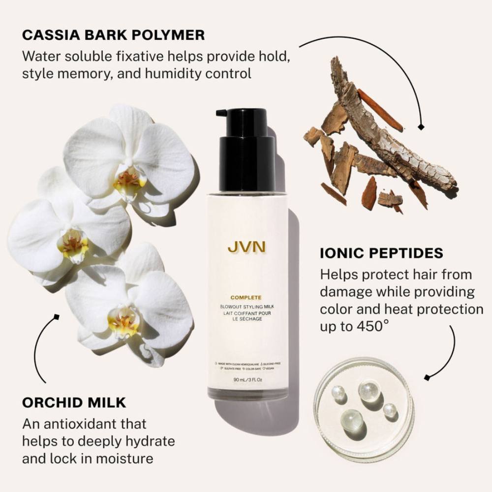 JVN Complete Blowout Styling Milk 90ml