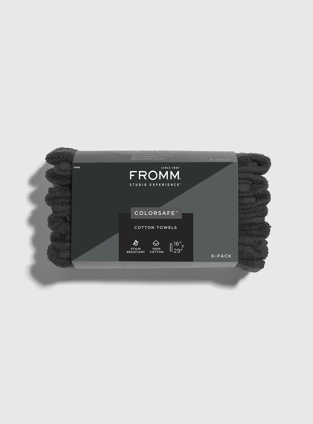 Fromm Colorsafe Cotton Towels - Black (6)