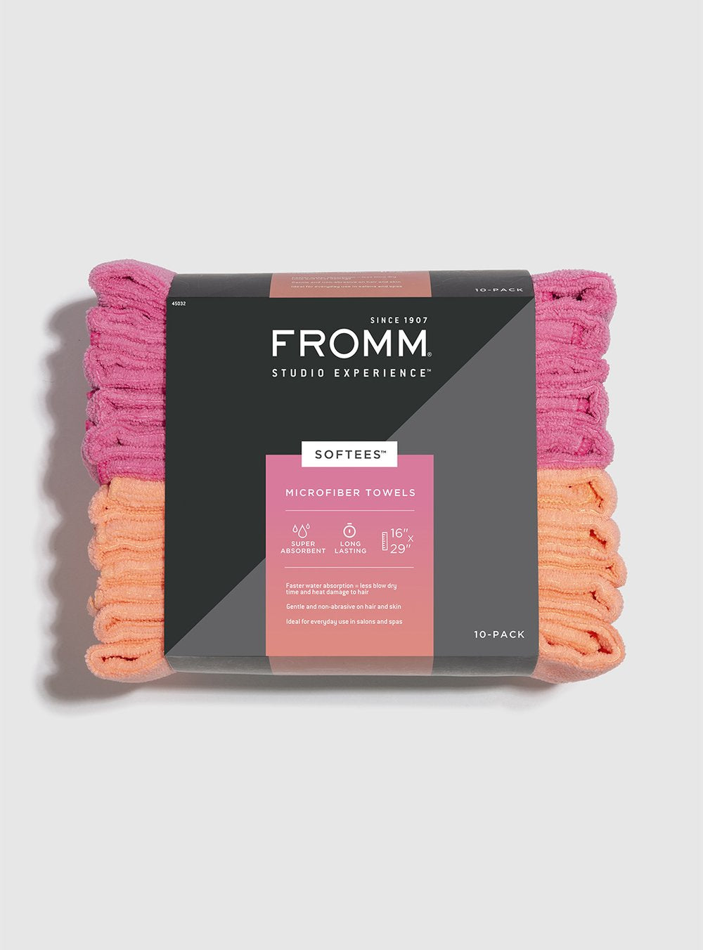 Fromm Softees Microfiber Towels Pink/Orange (10)