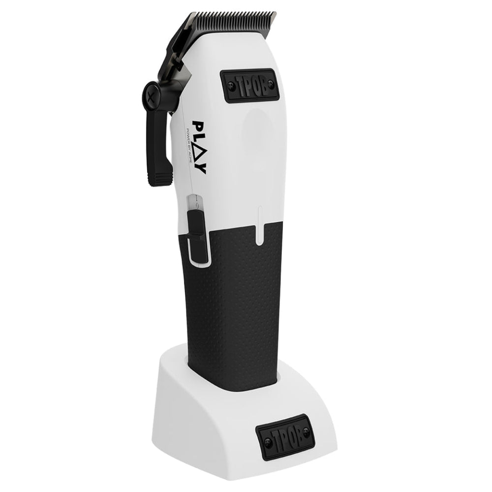 TPOB Play Clipper White with Black Grip