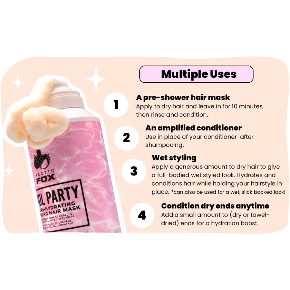 Arctic Fox Pool Party Foaming Hair Mask 180ml