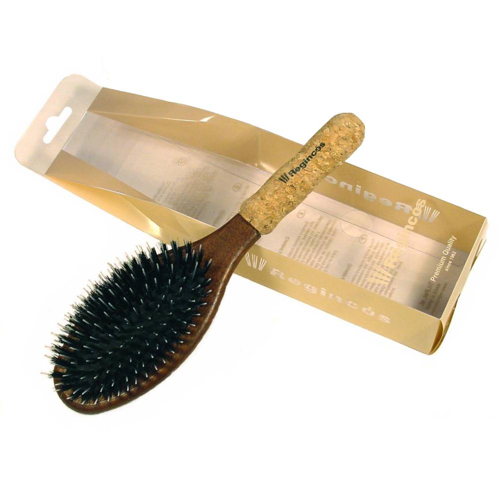 Regincos Oval Cork Hair Hair Brush for Extensions