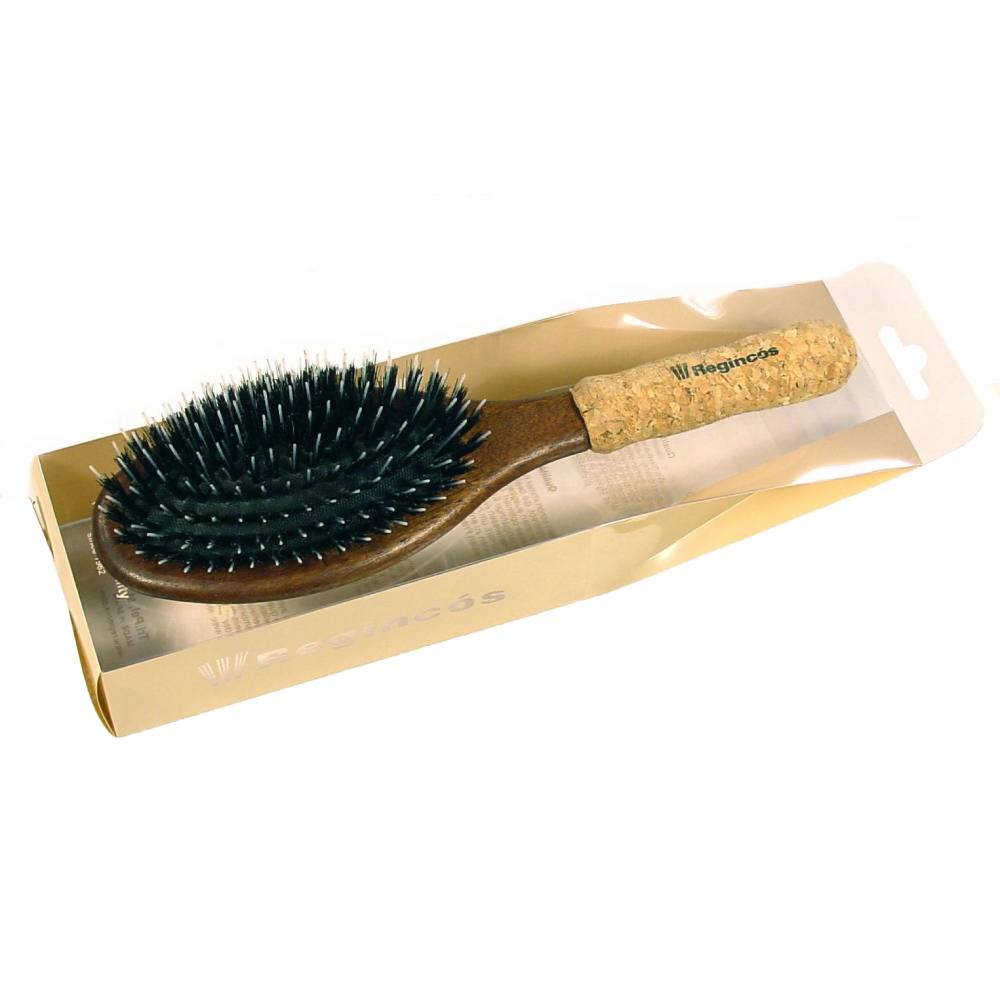 Regincos Oval Cork Hair Hair Brush for Extensions
