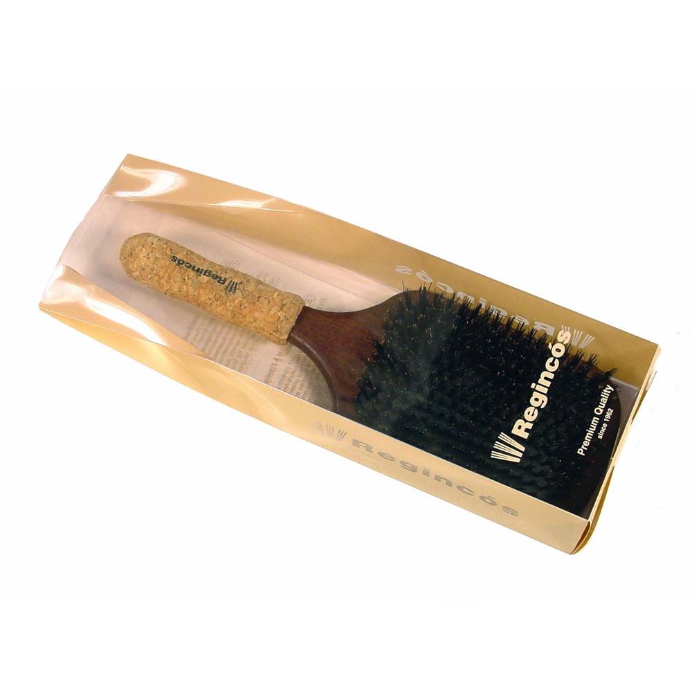 Regincos Paddle Cork 100% Pure Bristles Hair Brush