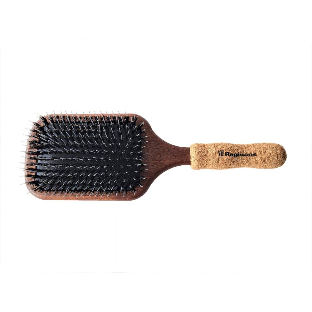 Regincos Paddle Cork Double Pin Hair Brush