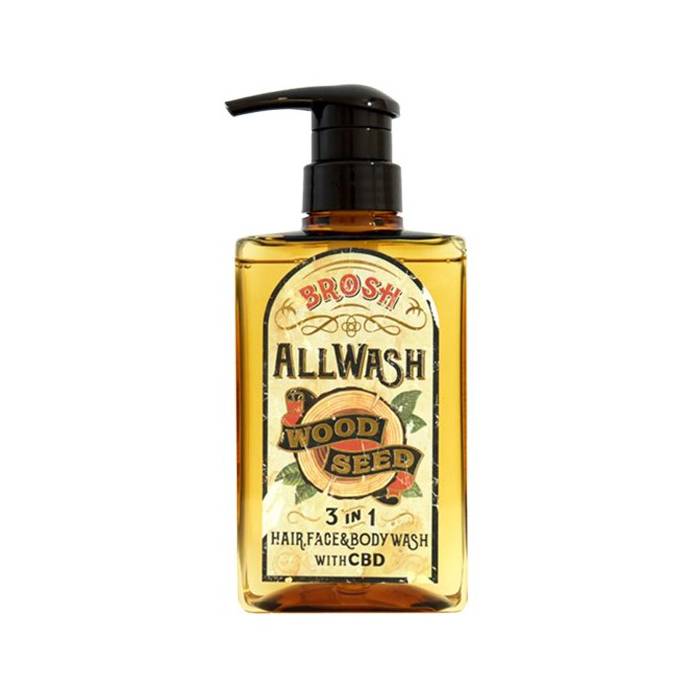 Brosh All Wash Wood Seed 3 in 1 Hair Face & Body Wash 400ml