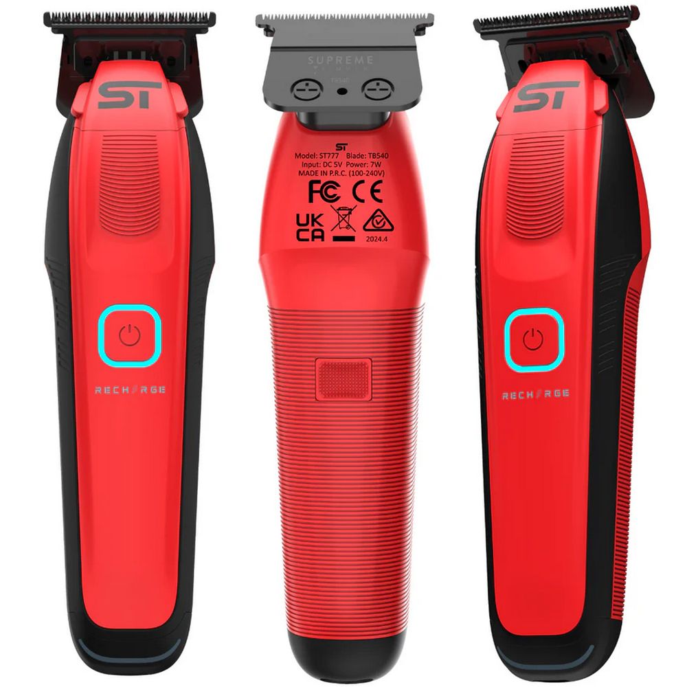 Supreme Recharge T-Shaper Trimmer Red ST777