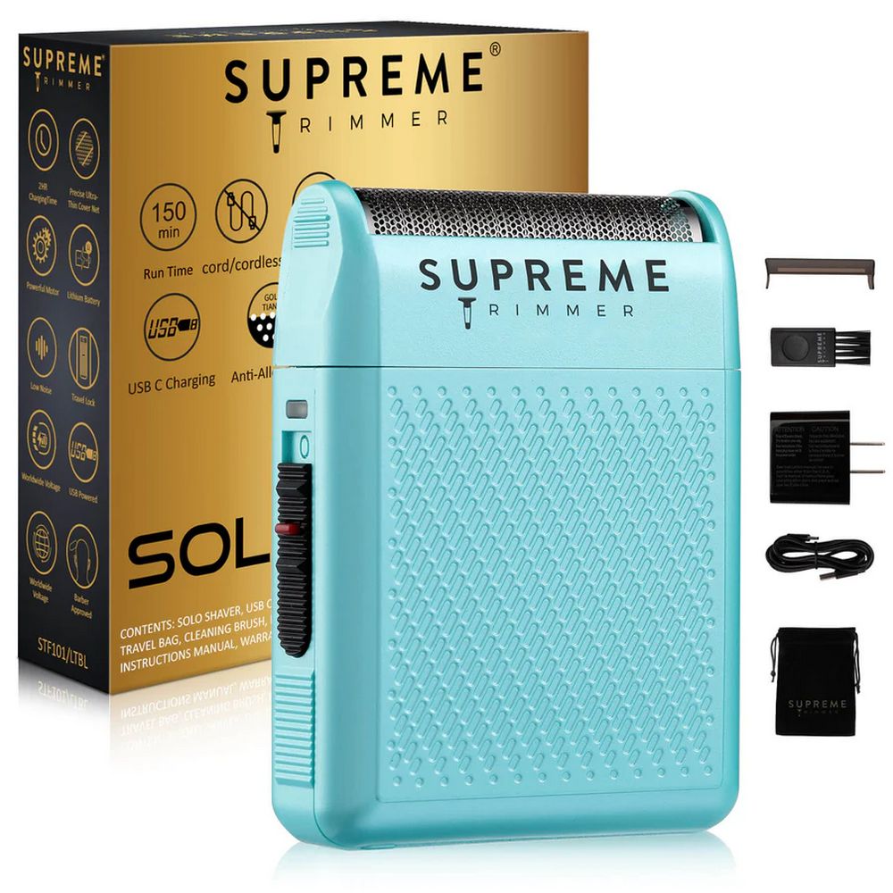 Supreme Solo Single Foil Shaver Light Blue STF101