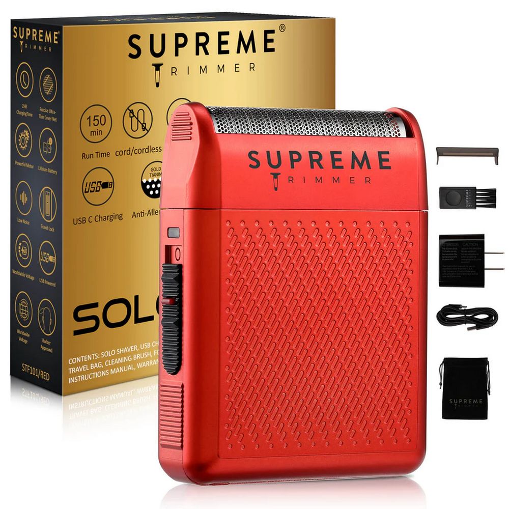 Supreme Solo Single Foil Shaver Red STF101