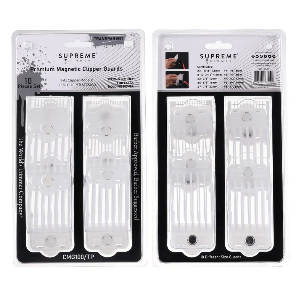 Supreme Magnetic Guide Combs Transparent Frost CMG100