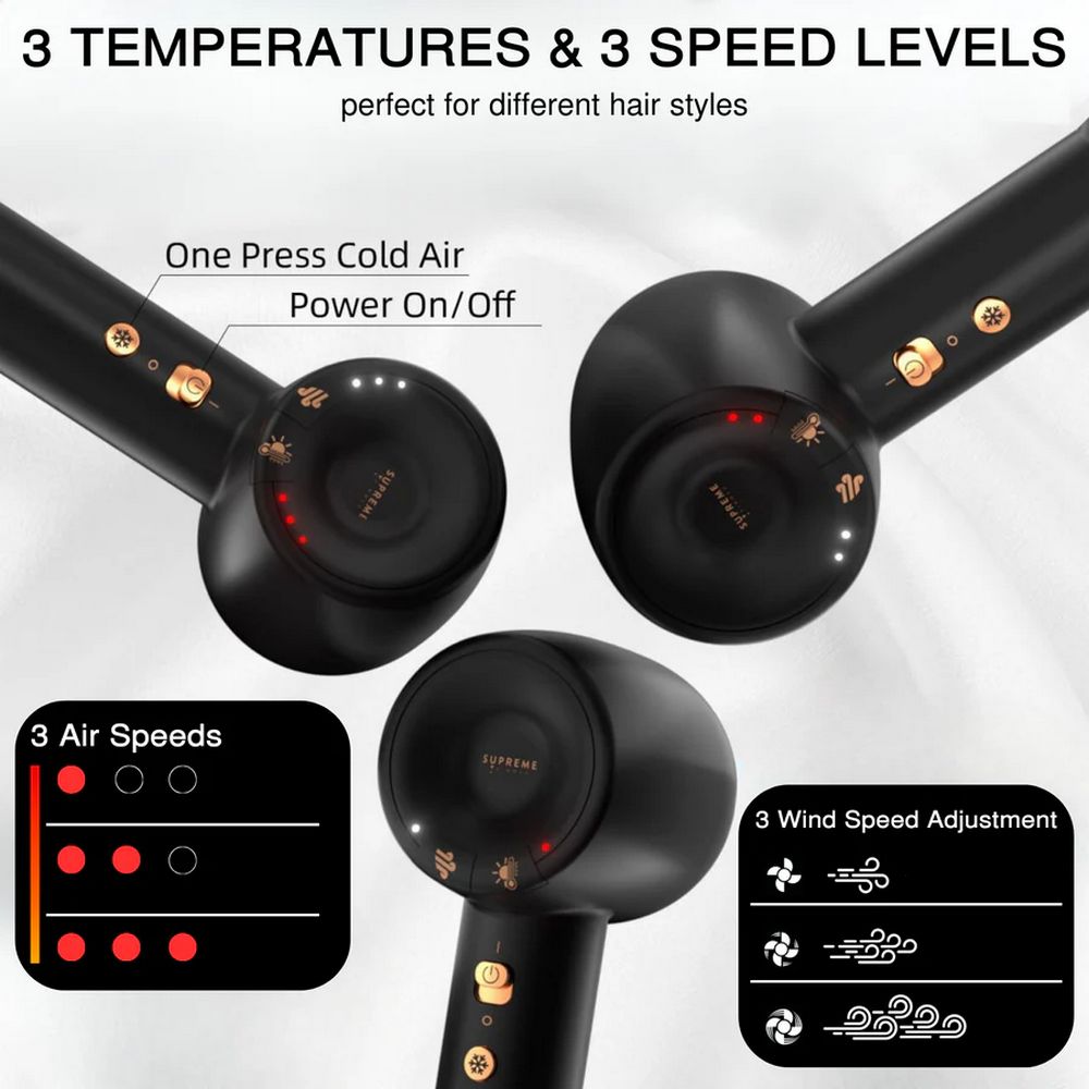 Supreme Hair Dryer Black