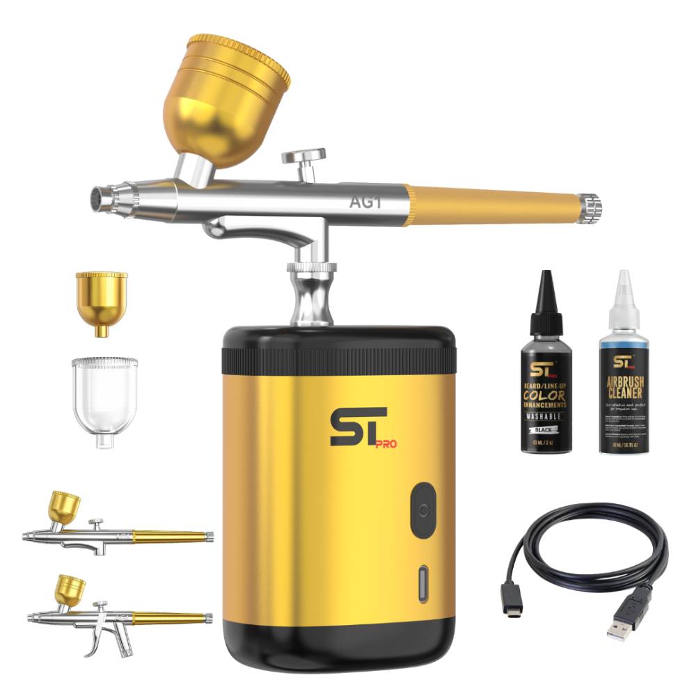 Supreme Airbrush Gun Kit Gold