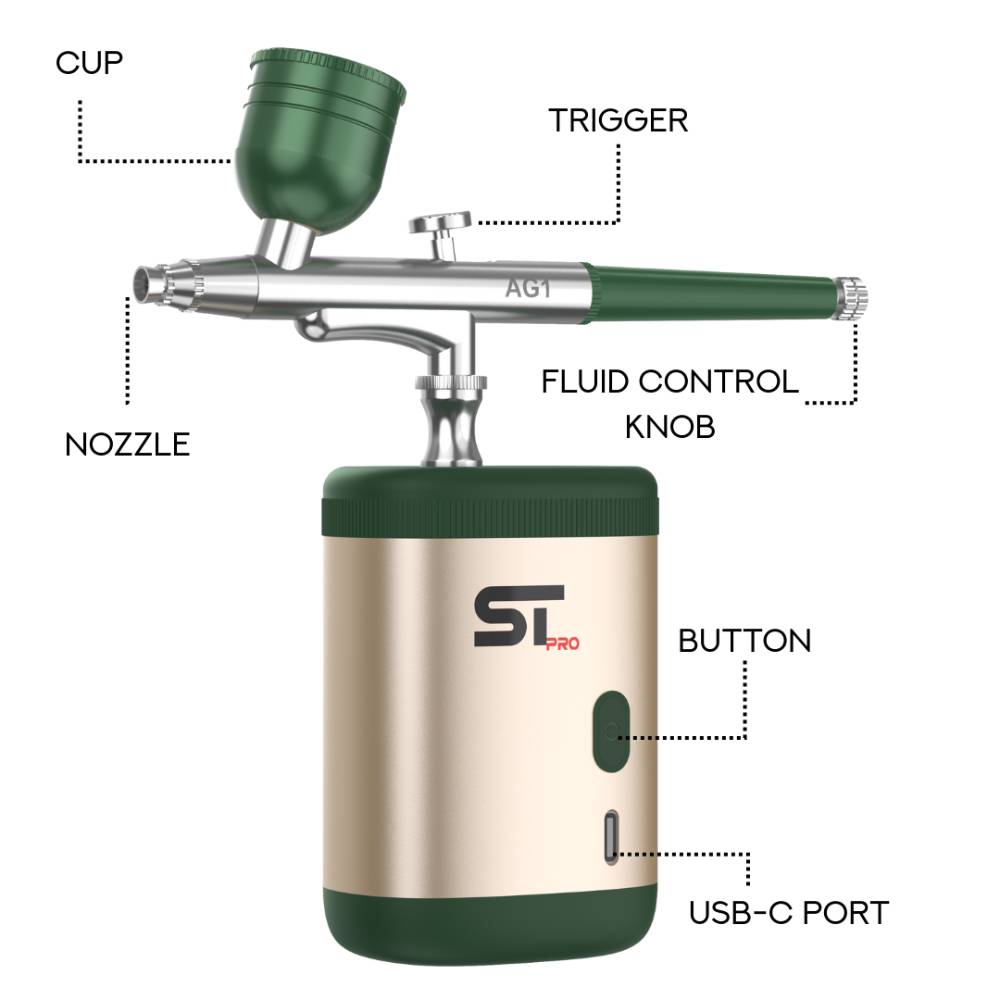 Supreme Airbrush Gun Kit Sand