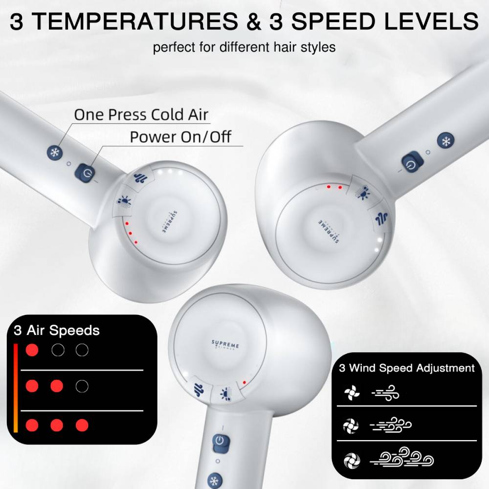 Supreme Hair Dryer White