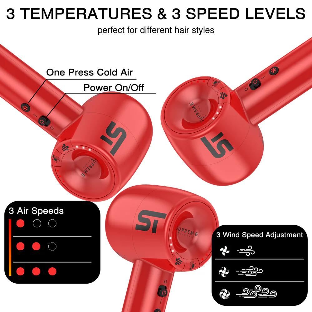 Supreme Hair Dryer Red