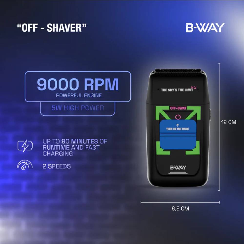 B-WAY Off Shaver Black