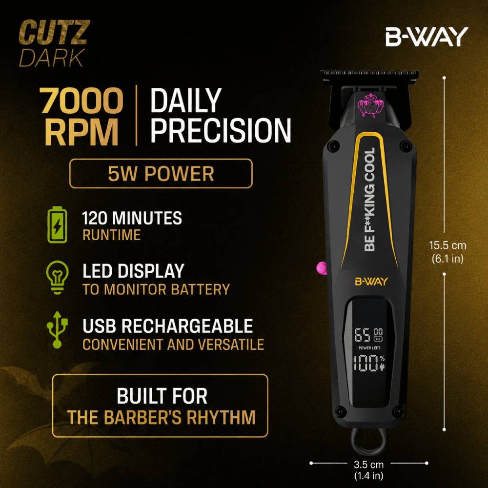 B-WAY Cutz Dark Cordless Trimmer