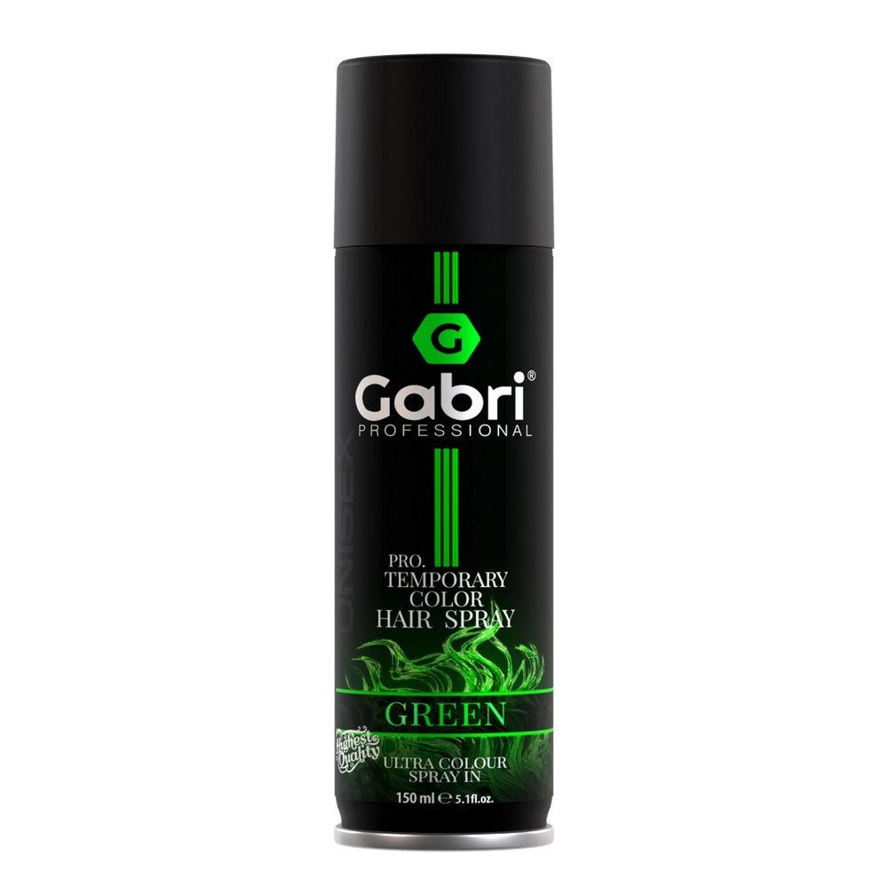 Gabri Temporary Color Hairspray Green 150ml