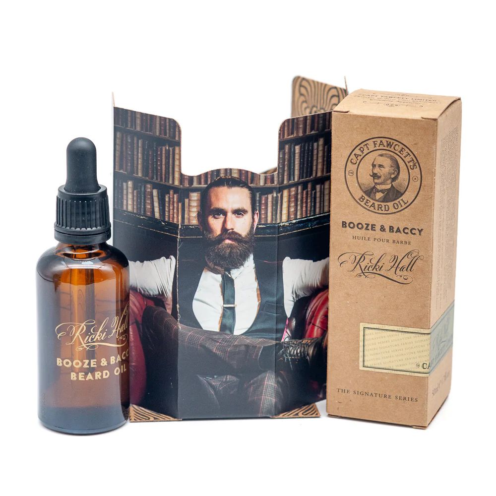 Captain Fawcett Ricki Hall's Booze & Baccy Beard Oil 50ml