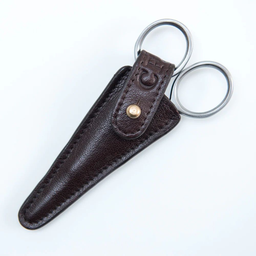 Captain Fawcett Grooming Scissors With Leather Pouch