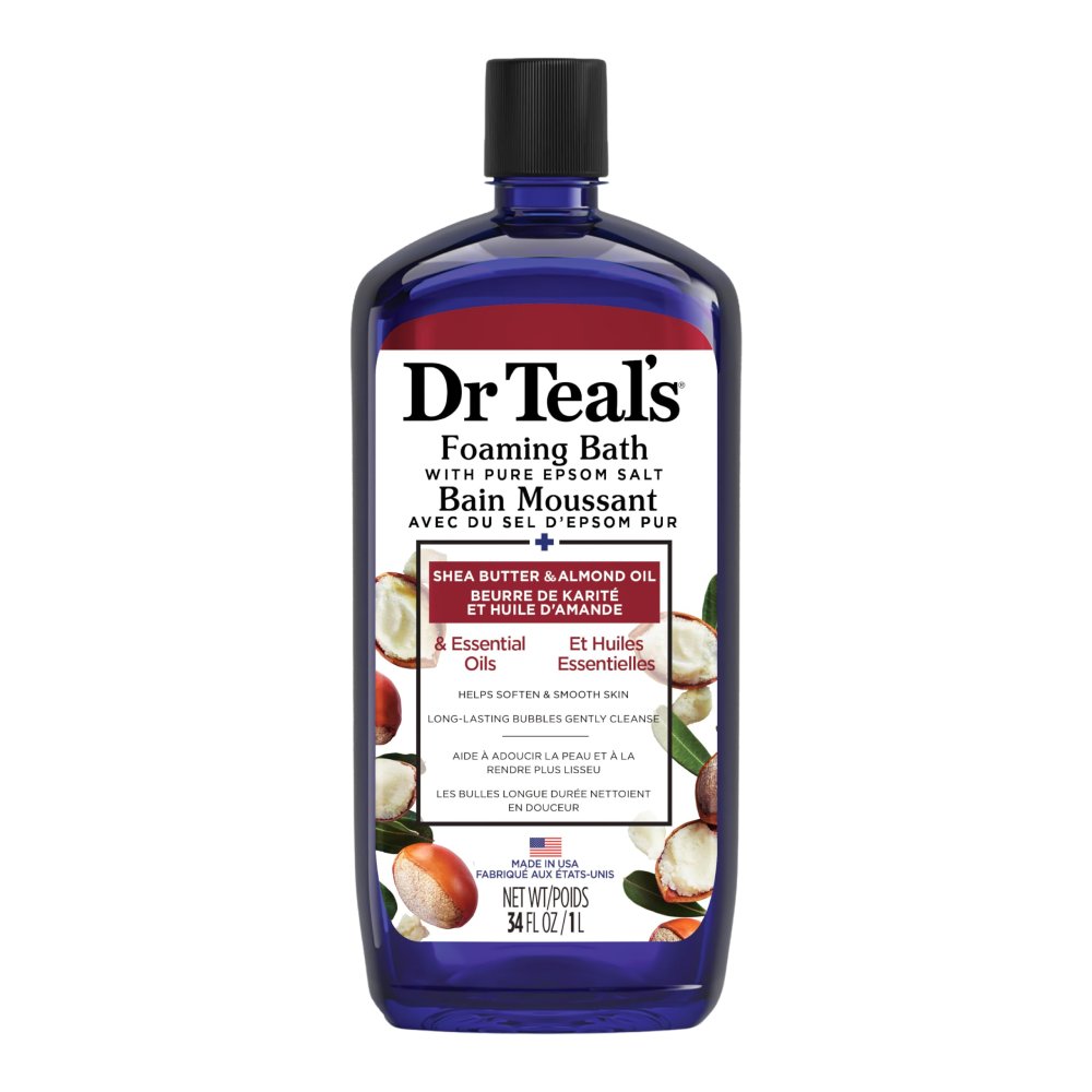 Dr Teal's Foaming Bath With Pure Epsom Salt Shea Butter & Almond 1L