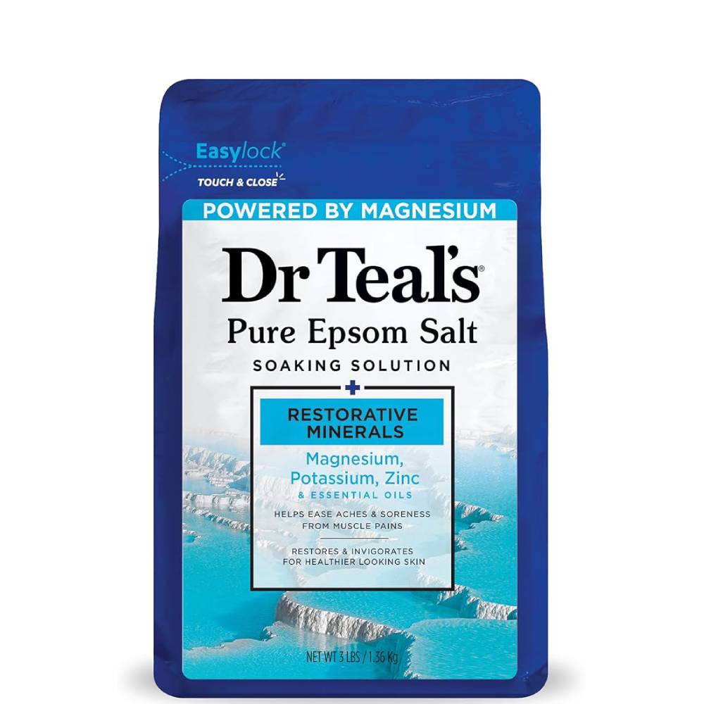 Dr Teal's Pure Epsom Salt Soaking Solution Restorative Minerals 1.36kg