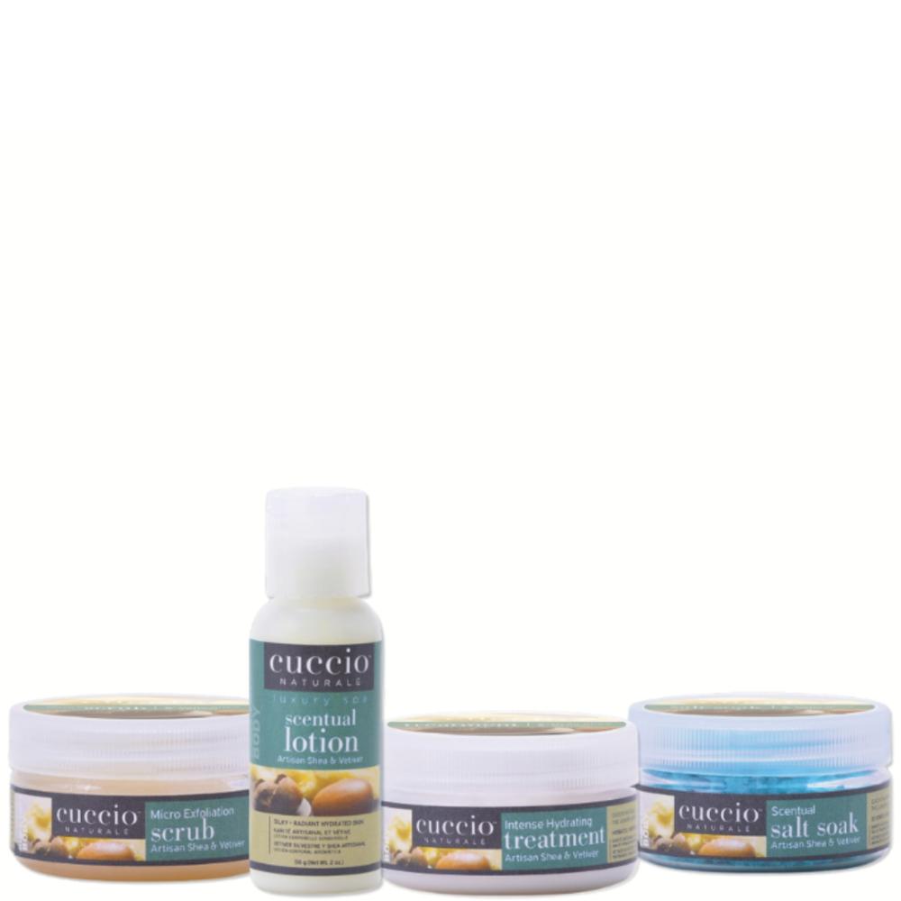 Cuccio Artisan Shea & Vetiver Spa Pedicure Trial Kit