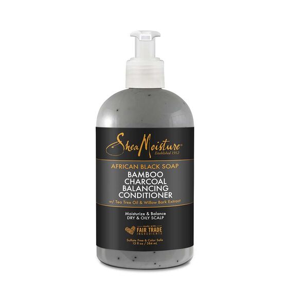 Shea Moisture African Black Soap Bamboo Charcoal Conditioner 384ml