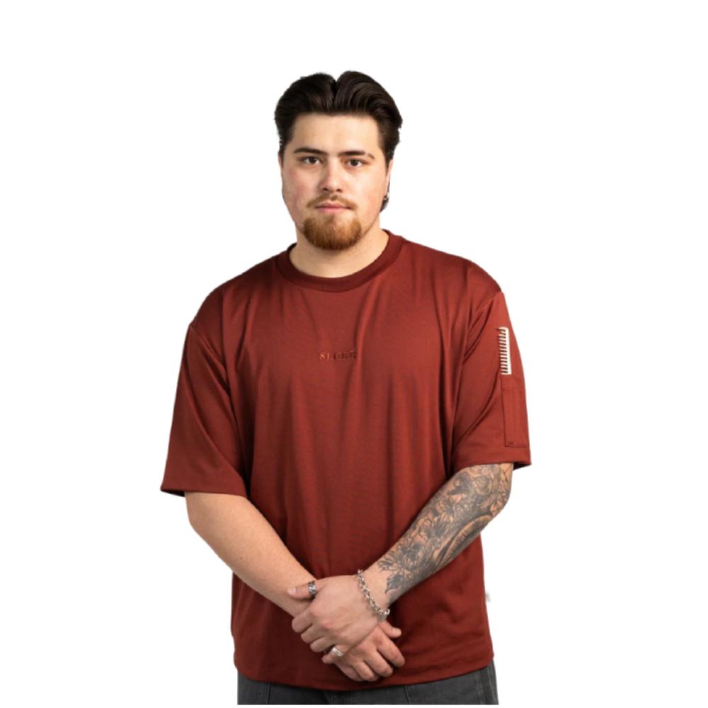 SLCKR The Shop Tee Maroon T Shirt