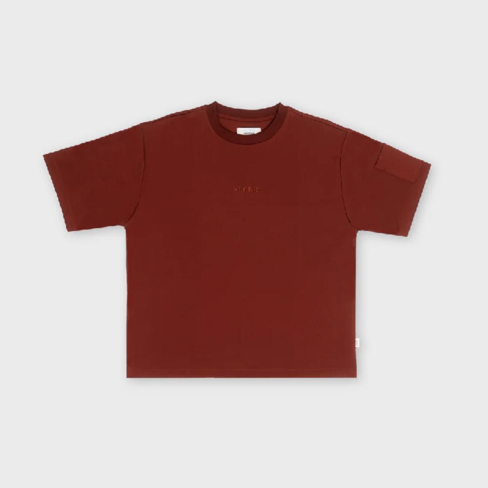 SLCKR The Shop Tee Maroon T Shirt