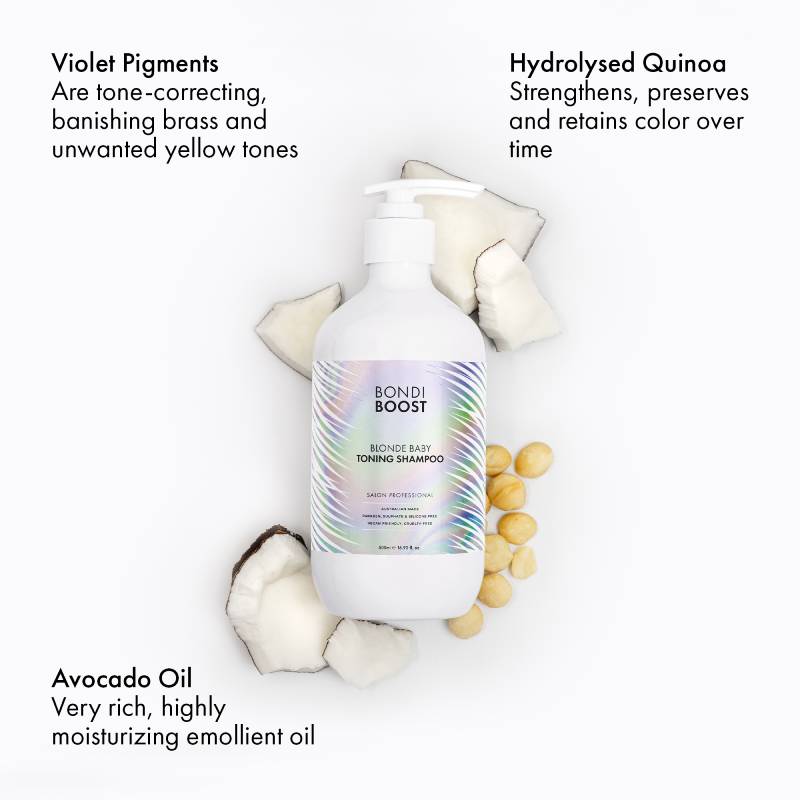 BondiBoost Blonde Baby Toning Shampoo 500ml
