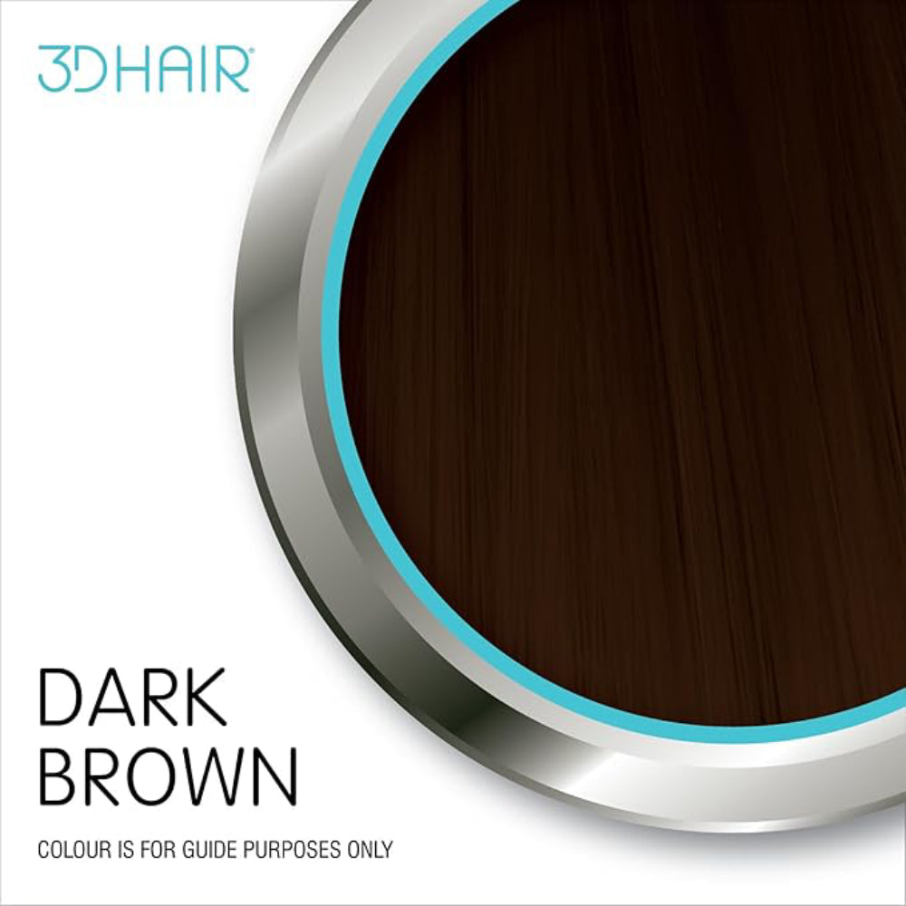 3D Hair Natural Hair Building Fibres For Thinning Hair Dark Brown 35g
