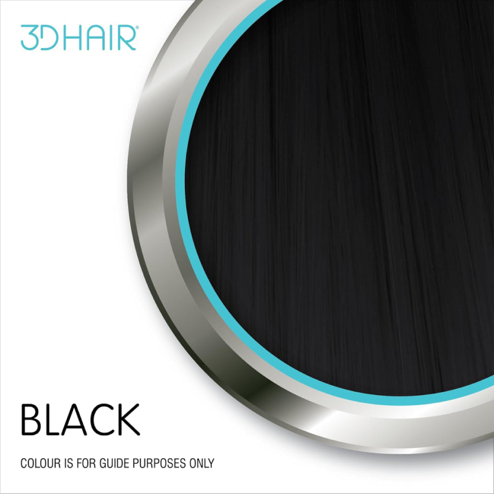 3D Hair Natural Hair Building Fibres For Thinning Hair Black 8g