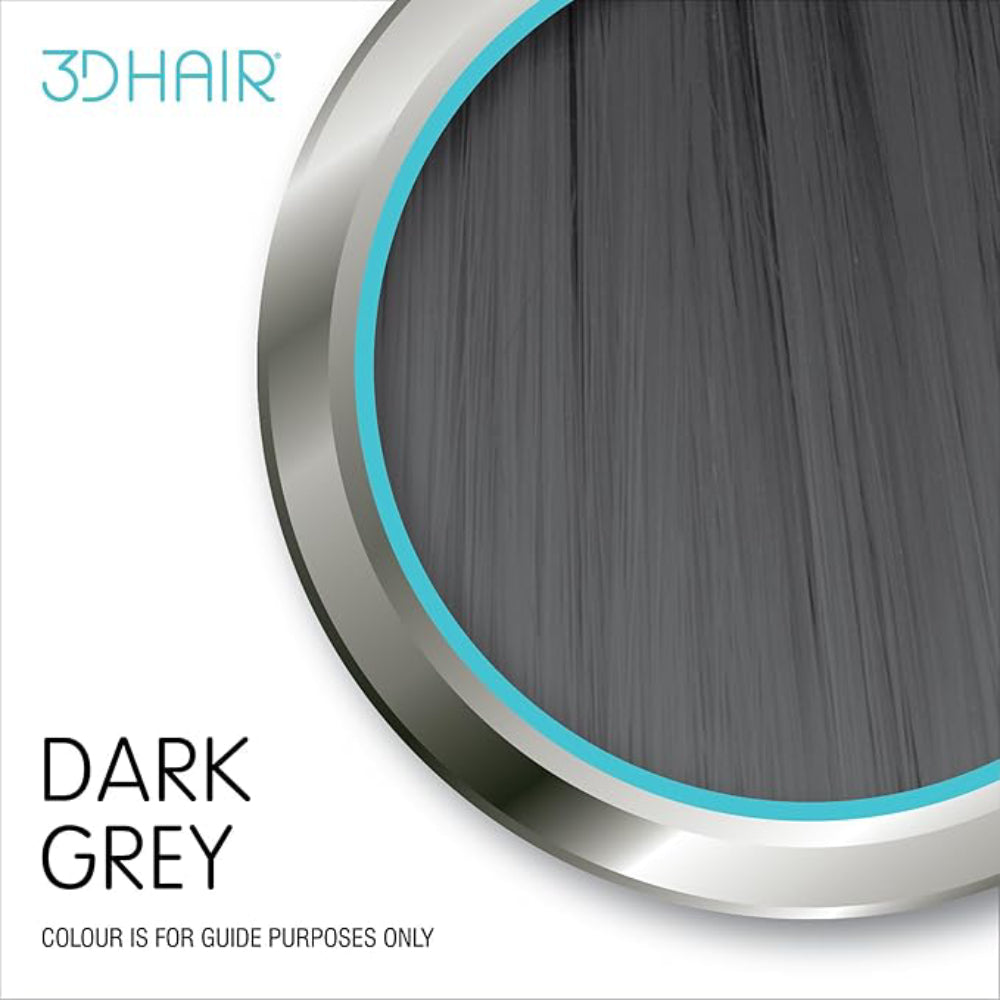 3D Hair Natural Hair Building Fibres For Thinning Hair Dark Grey 35g