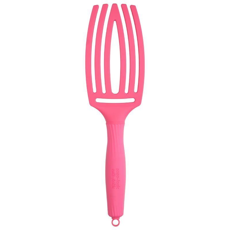 Olivia Garden Fingerbrush Boar & Nylon Hot Pink Medium