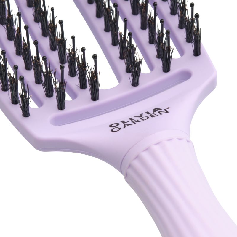 Olivia Garden Fingerbrush Boar & Nylon Lavender Medium
