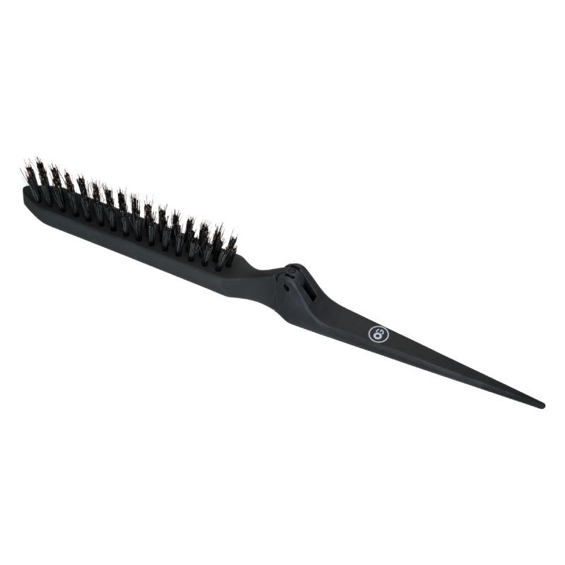 Olivia Garden Expert Style Up Boar & Synthetic Bristles Brush Matt Black