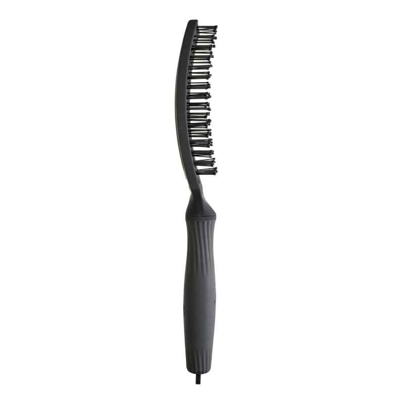 Olivia Garden Fingerbrush Double Bristles Black Medium