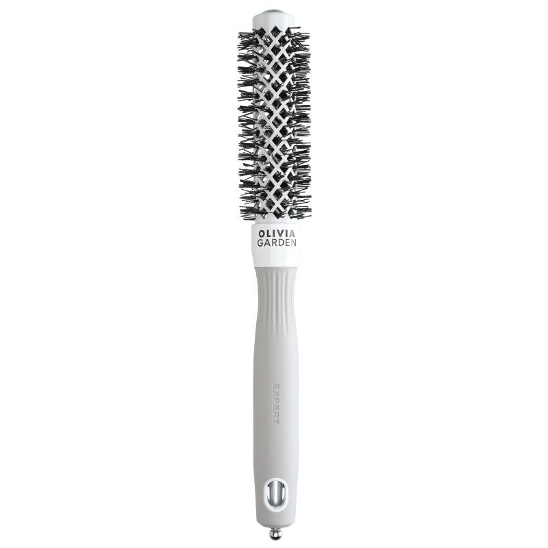 Olivia Garden Expert Blowout Shine White & Grey Brush 20