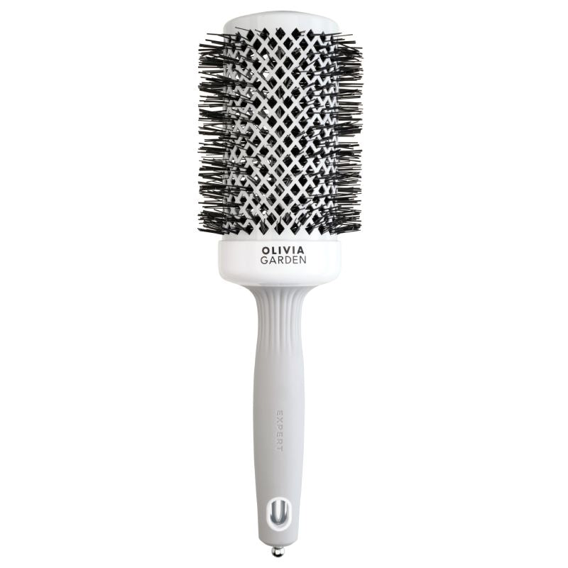 Olivia Garden Expert Blowout Shine White & Grey Brush 55