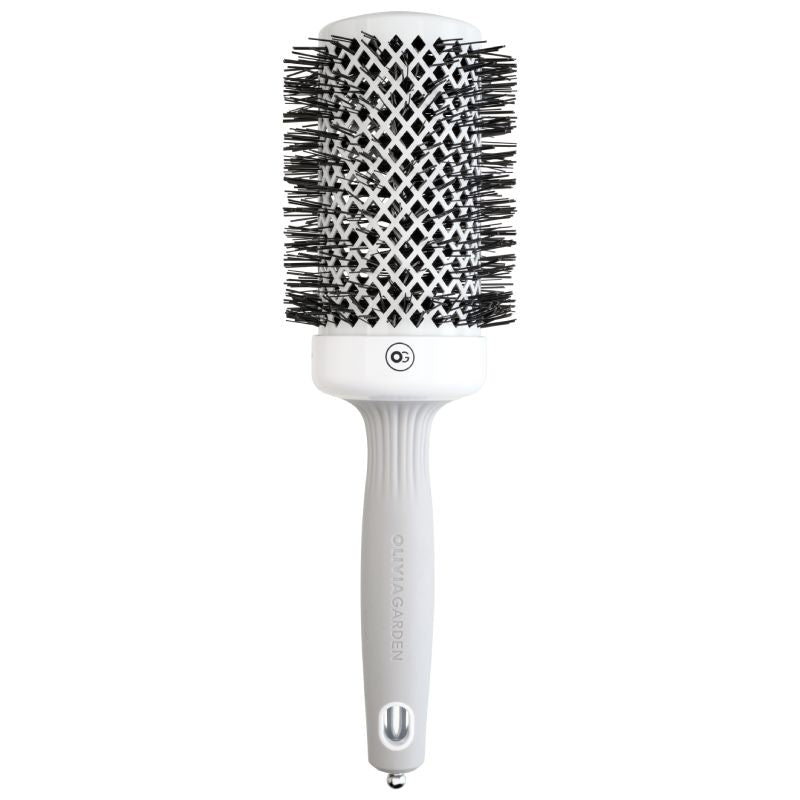 Olivia Garden Expert Blowout Shine White & Grey Brush 55