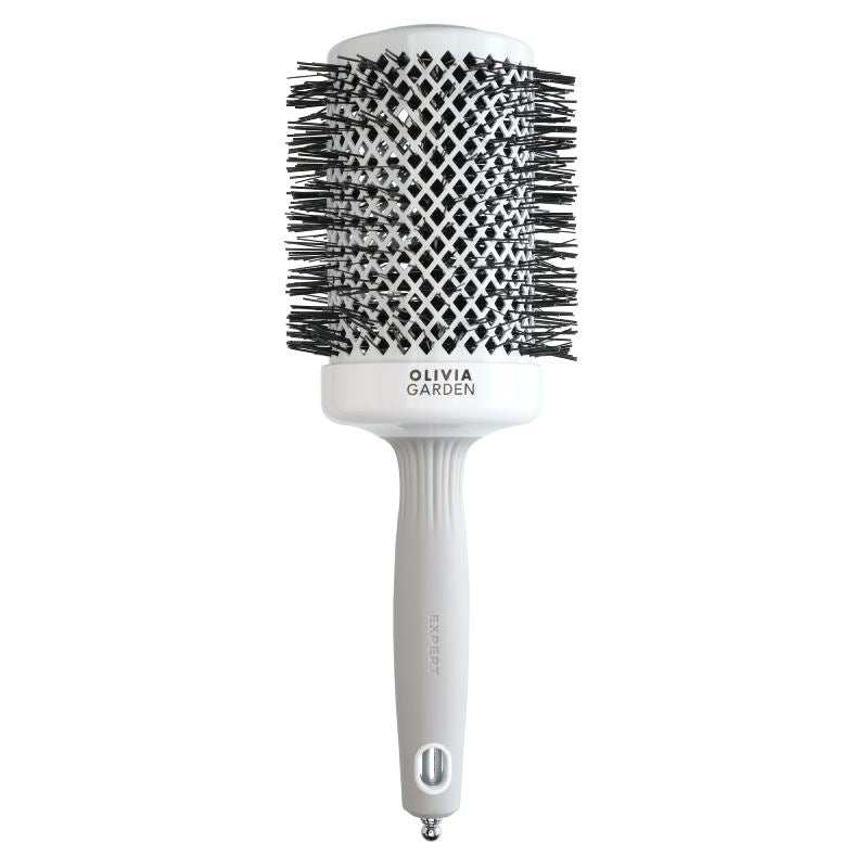 Olivia Garden Expert Blowout Shine White & Grey Brush 65