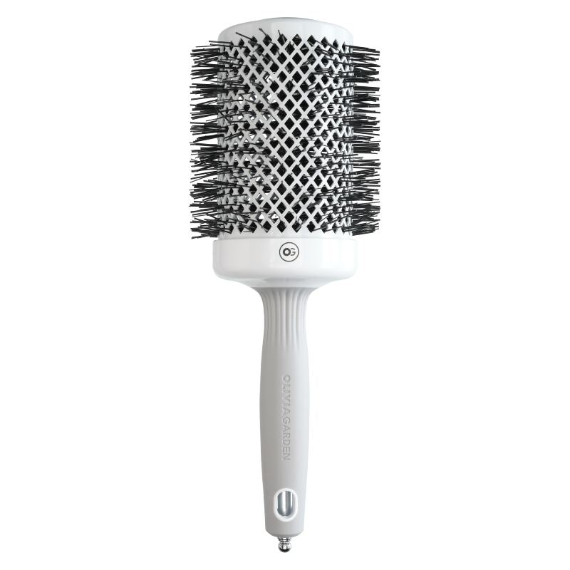 Olivia Garden Expert Blowout Shine White & Grey Brush 65