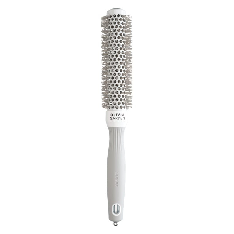 Olivia Garden Expert Blowout Speed Wavy Bristles White & Grey Brush 25