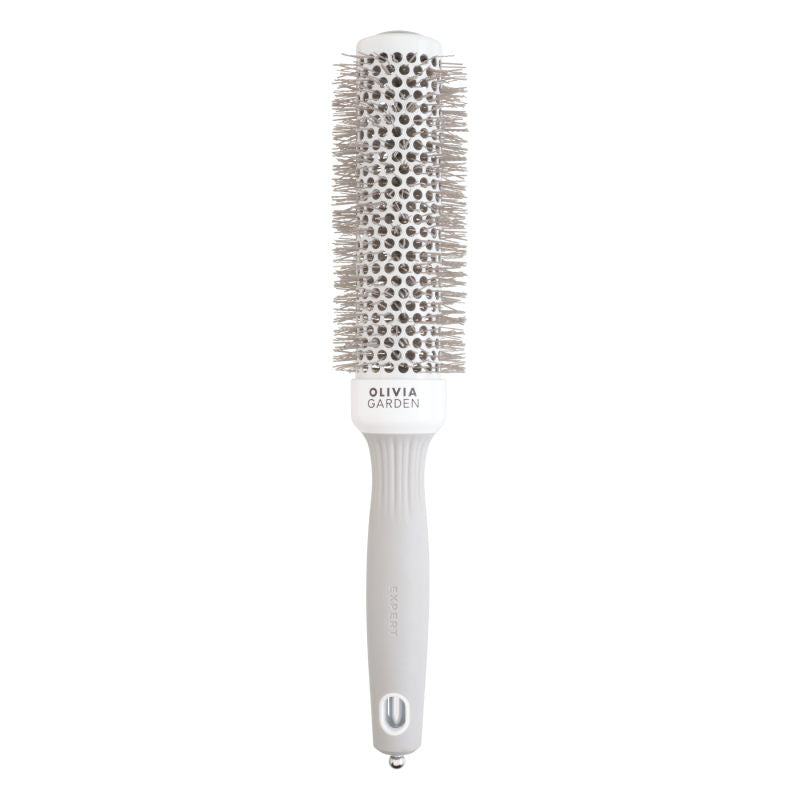 Olivia Garden Expert Blowout Speed Wavy Bristles White & Grey Brush 35