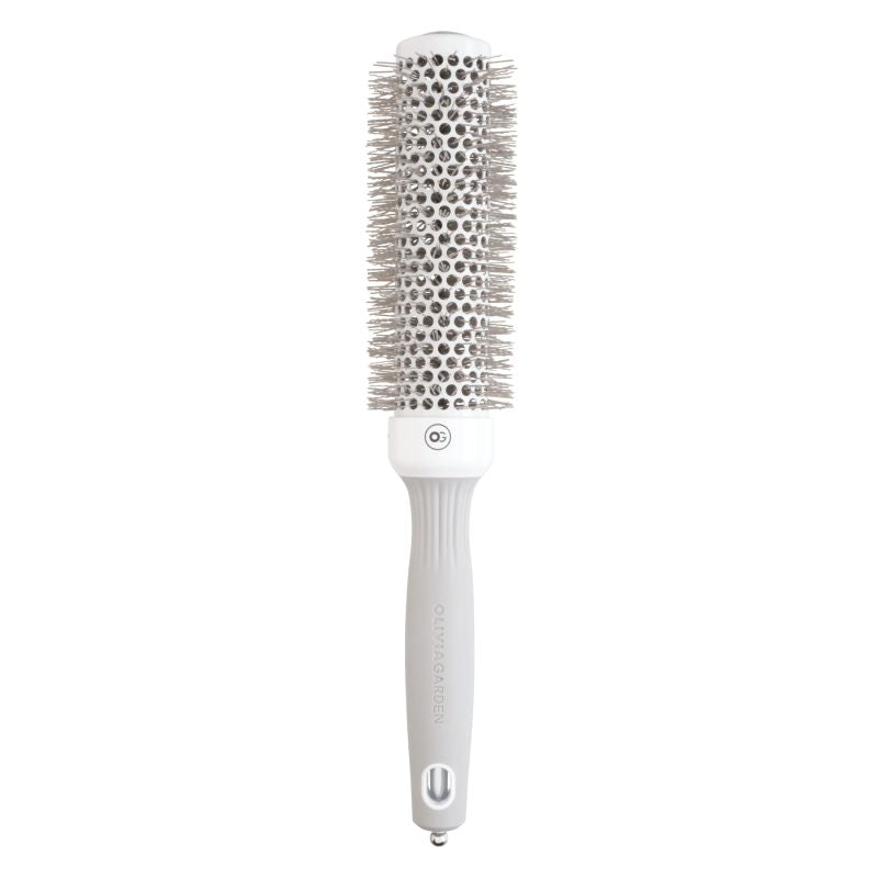 Olivia Garden Expert Blowout Speed Wavy Bristles White & Grey Brush 35